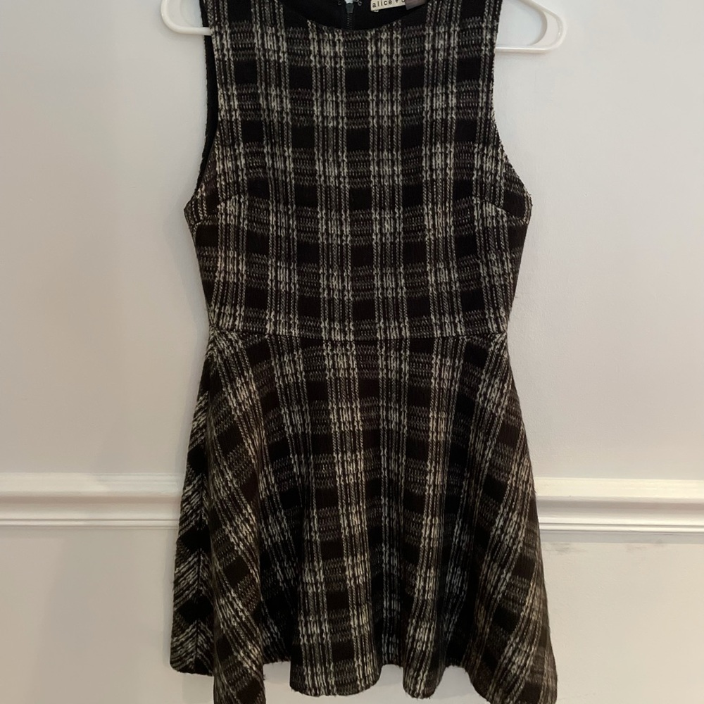 Alice & Olivia Mini Plaid Dress